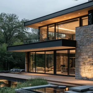 Preview of Modern Glass Haven by the Pond