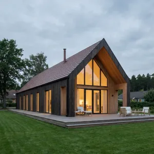 Gable Glow Nordic Lawn House