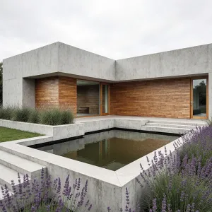 Pondside Precision: Geometric Grace in Modern Design