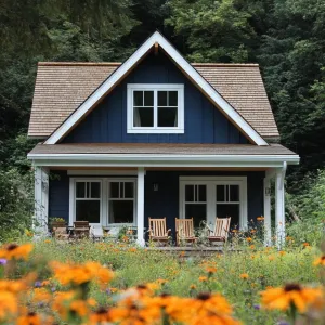 Tranquil Nest Amid Wildflowers
