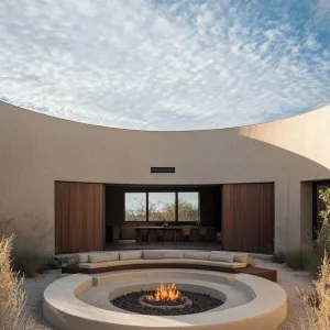 Circular Retreat: Fire and Tranquility