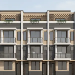 Pergola-Decked Urban Layered Facades