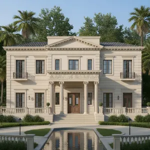 Neoclassical Villa With Grand Portico