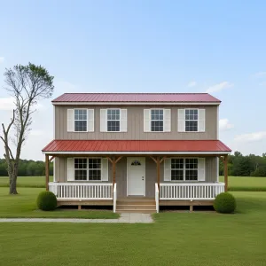 Twin-Gable Porch Homestead