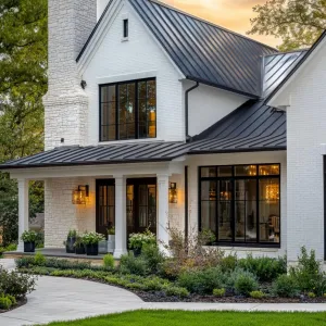 Preview of Elegant White House with Modern Charm