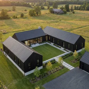 Charred Courtyard Farmstead Retreat