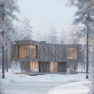 Fir Lattice Winter Sanctuary