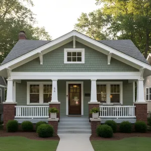 Sage Shakes Porch Bungalow