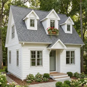 Storybook Shiplap Cottage With Garden Path