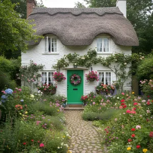 The Cottage with the Green Door: Floral Fantasy Unfolded