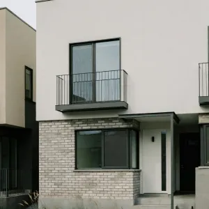 Urban Brick Stack Minimalist Townhome