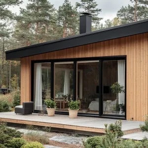 Nordic House Nestled in Nature