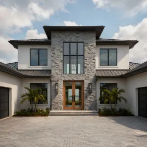 Stone Spine With Sunlit Entry