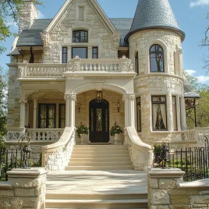 Enchanting Stone Castle with Turret