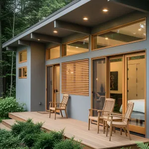 Serene Shelter: A Midcentury Hideout