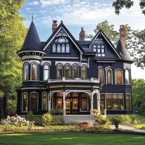 Majestic Victorian Mansion with Whimsical Turrets