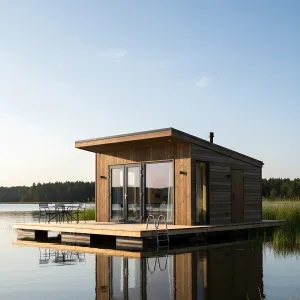 Cozy Dockside Den on Gentle Ripples