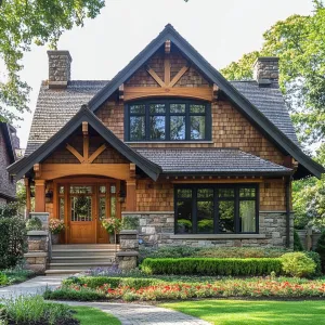 Cottage Symphony in Cedar and Stone