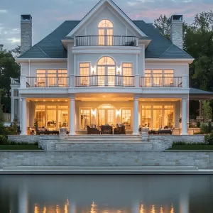 Glimmering Grandeur by Tranquil Waters