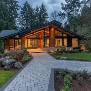 Enchanting Ranch Dwelling with Twilight Glow