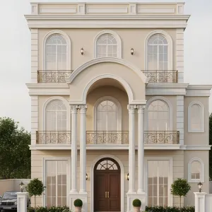 Neoclassical Portico Grandeur