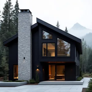 Mystical Charcoal Chalet by Misty Waters