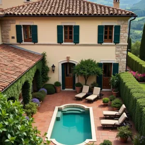 Tuscan Charmer with a Petite Poolside Twist