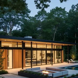 Evening Glow: Poolside Panache