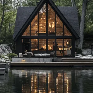 Preview of A-frame Design With Large Picture Windows