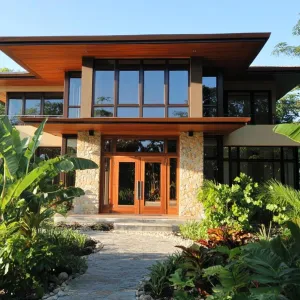 Sunlit Sanctuary: The Leafy Retreat
