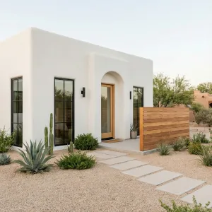 Minimalist Desert Spanish Cube Retreat