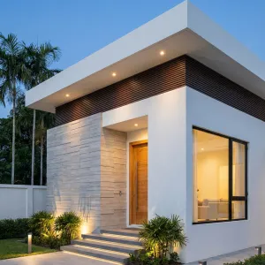 Sunlit Palmside Minimalist Pod