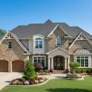 A Stone-Clad Suburban Paradise