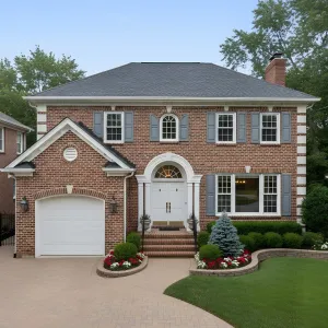 Arched Entry Federal Revival