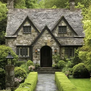 Charming Country Cottage Graced by Greenery