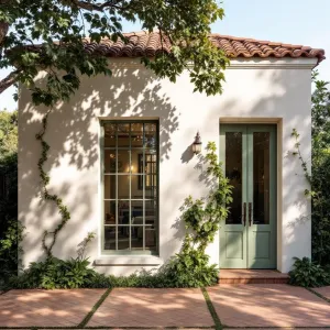 Spanish Oasis: Sunlit Charm in Green