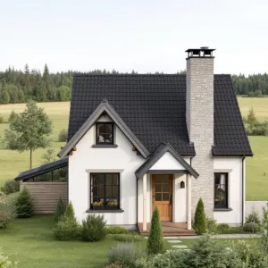 Charming Little Escape with a Stone Chimney