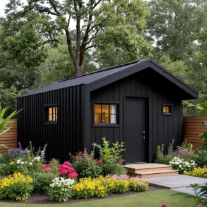 Midnight Hideaway Nestled Among Blooms