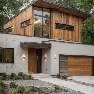 Cedar Skyloft Above Urban Concrete Base