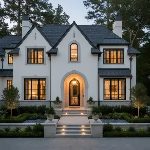 Ivory Manor With Graphite Grace