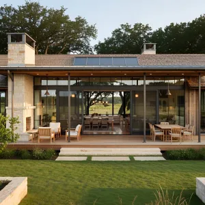 Sleek Texas Ranch with a View