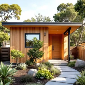 Golden Hour Hideaway: Modern Minimalist Cottage with a Zen Garden