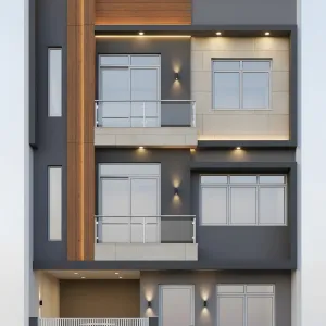 Amber Timber Strip With Charcoal Frames