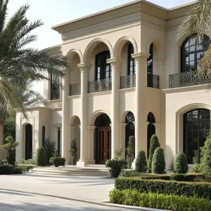 A Symphony of Arches and Palm Embrace