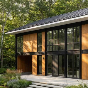 Glass Framed Cottage In Woodland Calm