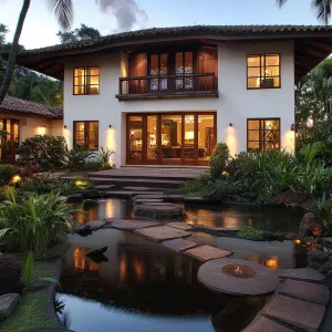 Lush Tranquility in Architectural Splendor