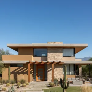 Sunlit Desert Dwelling