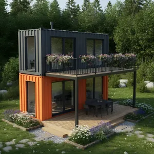 Container Castle with a Petal Paradise