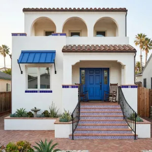 Ocean Blue Portal Spanish Bungalow