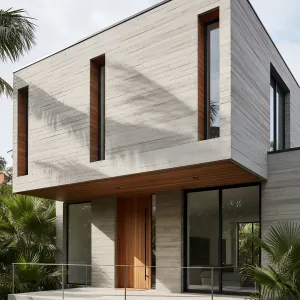 Shadow-Slit Concrete Garden House